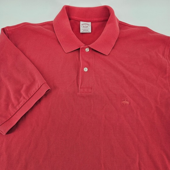 Brooks Brothers Other - Brooks Brothers Mens Red Performance Polo Shirt Original Fit Cotton Large